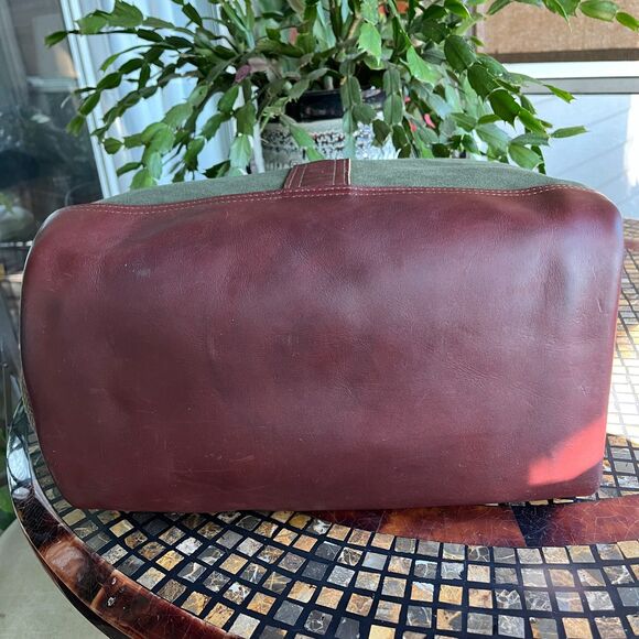 Duluth Pack Sportsmans Canvas & Leather Tote Bag Large EUC - Picture 4 of 10